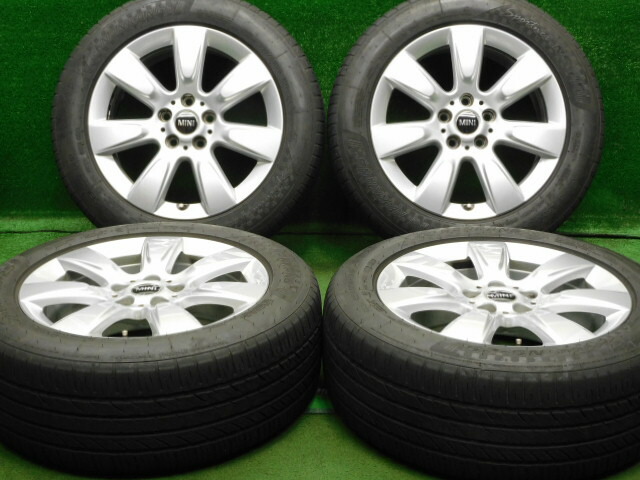 中古 ホイールタイヤ 4本セット 225/55R17 2023年製 5分山程度 中古純正 MINI クロスオーバー F60 純正 17x7.5J+52 5H112 中古 ラジアル タイヤ ナンカン スポーツネックス NS-25|オールドギア2号店