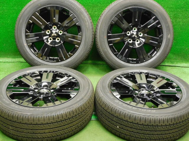 中古 ホイールタイヤ 4本セット 225/55R18 2025年製 9.9分山程度 中古純正 新車外し ミツビシ デリカD:5 シャモニー 純正 18x7J+38 5H114.3 中古 ラジアル タイヤ ヨコハマ ジオランダー SUV｜オールドギア２号店