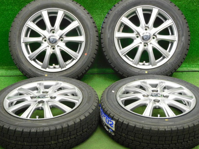 新品 ホイールタイヤ 4本セット 155/65R14 2020年製 未使用社外 クレール DG10 14x4.5J+45 4H100 新品 スタッドレス タイヤ ダンロップ ウィンターマックス WM02