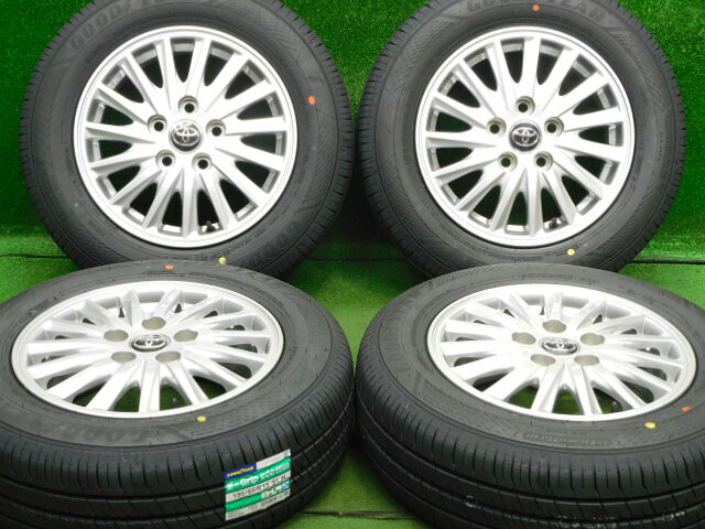 中古 ホイールタイヤ 4本セット 195/65R15 2026年製 中古純正 トヨタ ヴォクシー 純正 15x6J+50 5H114.3 未使用 ラジアル タイヤ グッドイヤー エフィシェントグリップ EG02｜オールドギア２号店