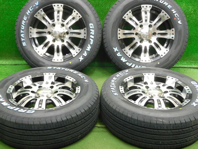 中古 ホイールタイヤ 4本セット 215/65R16 2026年製 中古社外 フレーダーマウス クエルボ8 16x6.5J+33 6H139.7 未使用 ラジアル タイヤ グリップマックス スターチャー HC-V