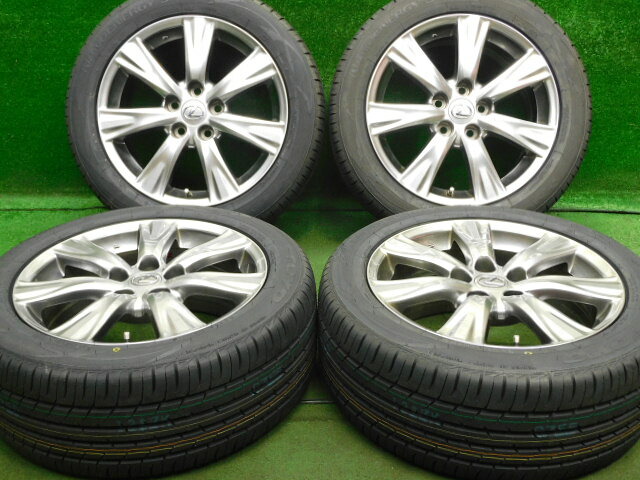 中古 ホイールタイヤ 4本セット 225/50R17 2025年製 中古純正 レクサス GS 純正 17x7.5J+45 5H114.3 新品 ラジアル タイヤ トーヨー ナノエナジー3+｜オールドギア２号店