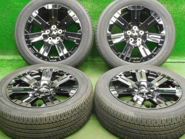 中古 ホイールタイヤ 4本セット 225/55R18 2025年製 9.9分山程度 中古純正 新車外し ミツビシ デリカD:5 純正 18x7J+38 5H114.3 中古 ラジアル タイヤ 新車外し ヨコハマ ジオランダー SUV 53,700円