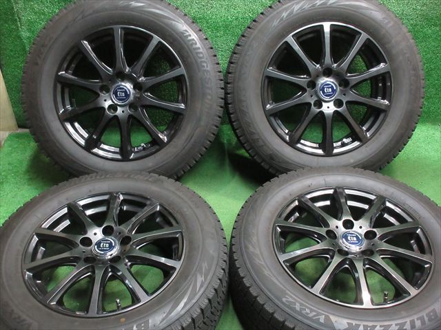 中古 ホイールタイヤ 4本セット 205/65R16 2021年製 8分山程度 中古社外 ティラード イータ 16x6.5J+38 5H114.3 中古 スタッドレス タイヤ ブリヂストン ブリザック VRX2|オールドギア2号店