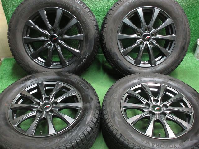 中古 ホイールタイヤ 4本セット 225/65R17 2021年製 8分山程度 中古社外 レアマイスター LF イゾラ 17x6.5J+39 5H120 中古 スタッドレス タイヤ ヨコハマ アイスガードSUV G075|オールドギア2号店