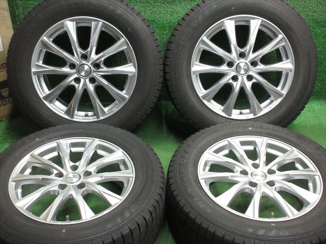 中古 ホイールタイヤ 4本セット 225/60R17 2020年製 7分山程度 中古社外 ジョーカー 17x7J+39 5H114.3 中古 スタッドレス タイヤ ダンロップ ウインターマックス WM03｜オールドギア２号店 29,850円