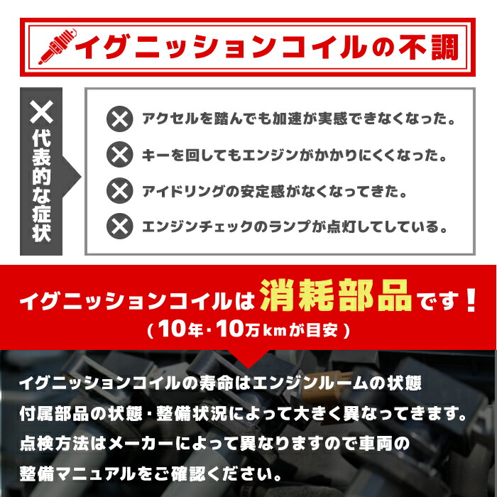 トヨタカローラフィールダーNZE121Gイグニッションコイル保証付純正同等品4本90919-0226090919-02247互換品スパークプラグ