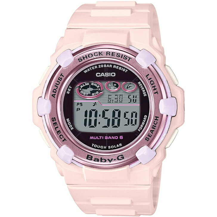 【カシオ】カシオ ベビージー CASIO Baby-G 2021年モデル BGR-3000UCB-4JF デジタル タフ・ソーラー電波時計 レディース 樹脂ベルト