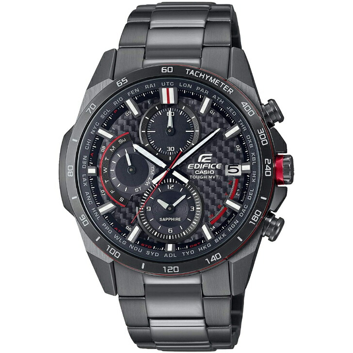 超安い品質 カシオ エディフィス CASIO EDIFICE カーボンダイアル EQW