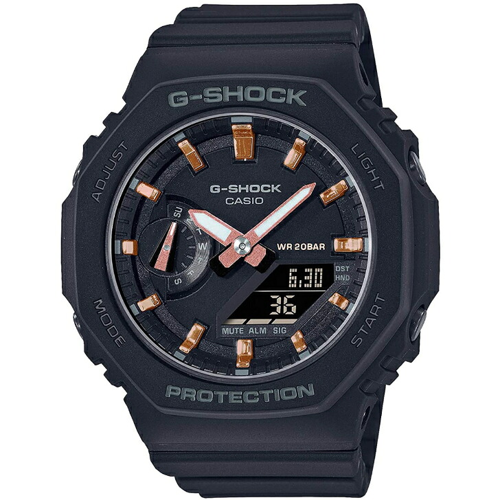 【カシオ】カシオ ジーショック CASIO G-SHOCK GMA-S2100-1AJF メンズ 黒いこと 脂胴締め