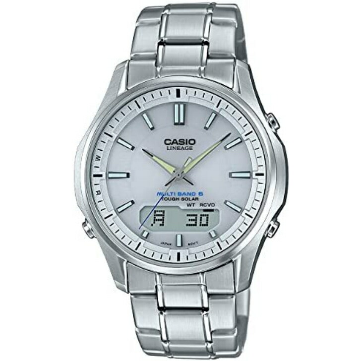 【国内置き目品】[カシオ] ウオッチ CASIO LINEAGE カシオ リニエージ 電磁波ソーラー LCW-M100DE-7AJF メンズ しろがね色