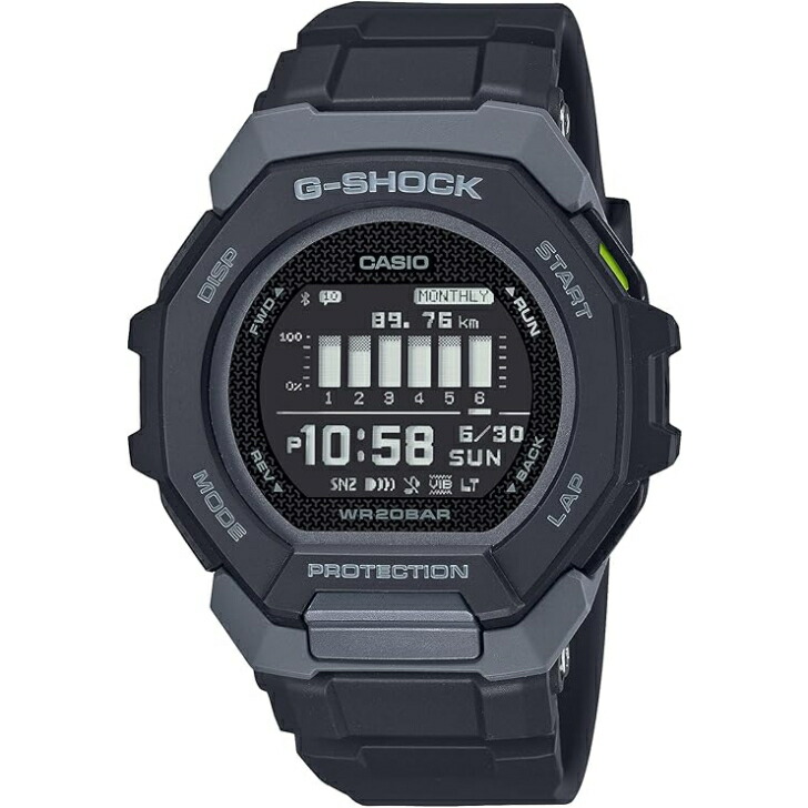 【国内定まり品】CASIO G-SHOCK カシオ ジーショック  G-SQUAD Bluetooth積み上げる バイオマスプラスチック召しかかえる GBD-300-1JF メンズ 黒いこと