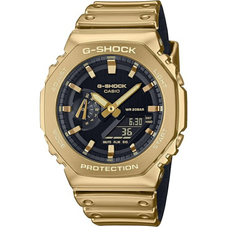 【国内正規品】CASIO G-SHOCK カシオ  ジーショック FINE METALLIC SERIES GM-2100YMG-9AJF メンズ ゴールド