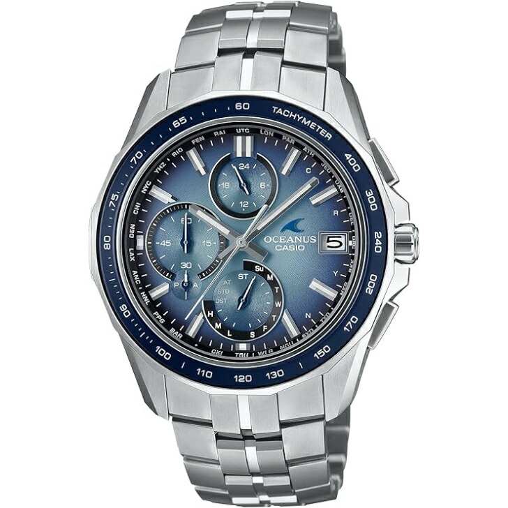 【日本製】【国内置き目品】CASIO OCEANUS カシオ オシアナス Manta Retro Tone Collection Bluetooth積み上げる 電磁波ソーラー サファイア硝子 OCW-S7000RA-2AJF メンズ しろがね色