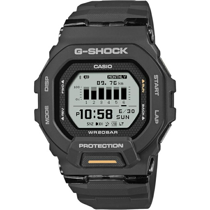 楽天市場】G-SHOCK GBD-200-1JF G-SQUAD Bluetooth スマホ連動