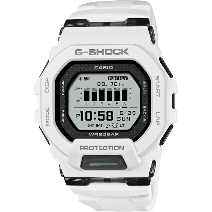 【国内定め事品】CASIO G-SHOCK カシオ ジーショック G-SQUAD GBD-200-7JF メンズ 白いこと