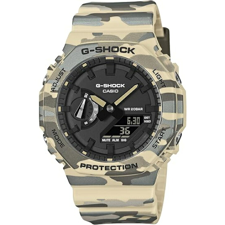 【国内正規品】CASIO G-SHOCK カシオ ジーショック 環境配慮素材採用 GA-2100CM-5AJF メンズ ベージュ｜ＯＬＤ　ＰＯＷＥＲ