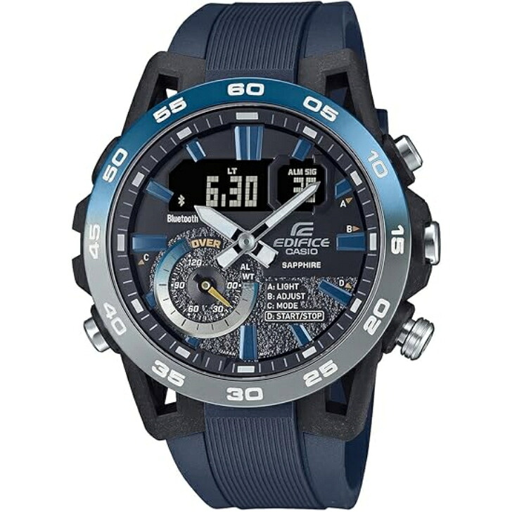 【国内正規品】CASIO EDIFICE カシオ エディフィス 腕時計 Nighttime Drive Series Bluetooth搭載 ECB-40YNP-1AJF メンズ ネイビー｜ＯＬＤ　ＰＯＷＥＲ 17,987円