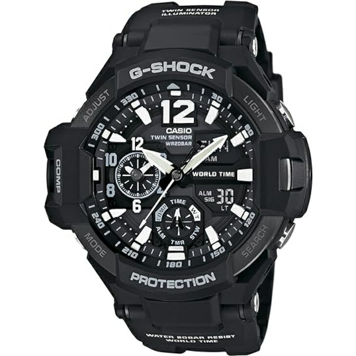 【カシオ】カシオ ジーショック CASIO G-SHOCK GRAVITYMASTER GA-1100-1AJF デジアナクオーツ腕時計 樹脂ベルト(*電波時計ではありません)|OLD POWER