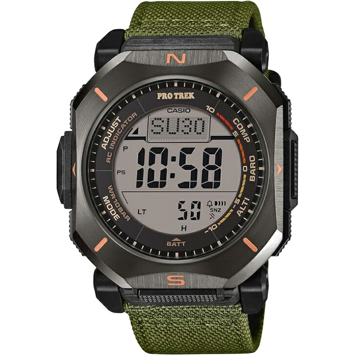 【国内正規品】CASIO PROTREK カシオ プロトレック 「Climber Line」 電波ソーラー PRW-69YB-3JF メンズ カーキ|OLD POWER