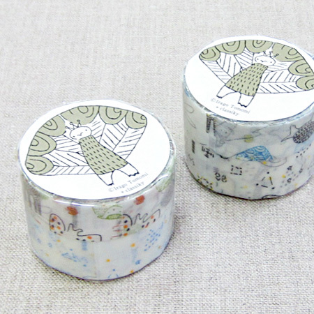 楽天市場 絵と木工のトリノコ けものたち ほしぞら マスキングテープ 2種セット オリーブアベニュー