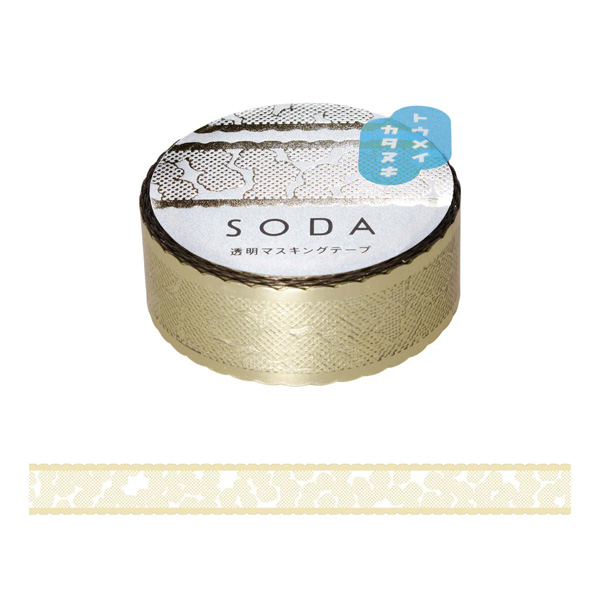 【大特価】43点まとめ売り　HITOTOKI/透明マスキングテープ 楽天市場】HITOTOKI SODA（ソーダ） 透明マスキングテープ（ラメ