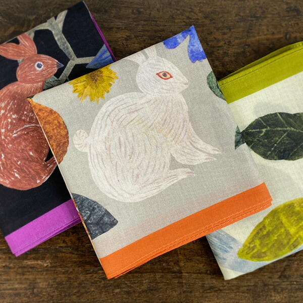 楽天市場】ナタリーレテ ハンカチ E【猫好き プレゼント 大判 うさぎ