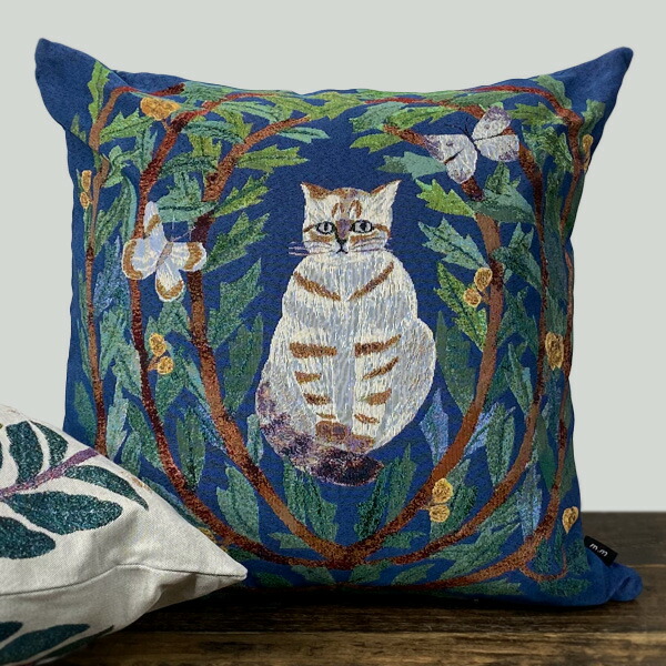 楽天市場】松尾ミユキ エンブロイダリー クッションカバー【猫グッズ