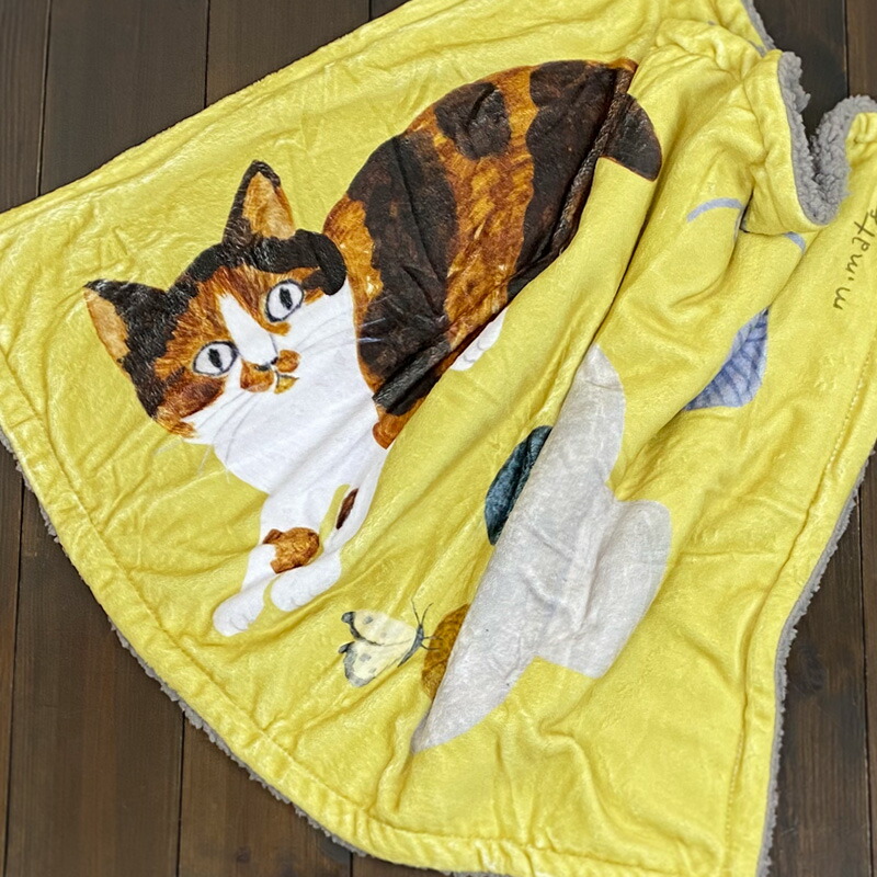新品　松尾ミユキ　フェザーヤーン　ブランケット　Elliot　猫　ねこ　ネコ 楽天市場】松尾ミユキ フェザーヤーン ブランケット【猫グッズ