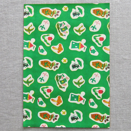 楽天市場】夜長堂 レトロペーパー おもちゃ箱【ラッピングペーパー