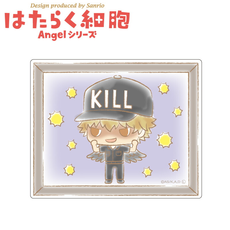 はたらく細胞 サンリオ コラボ グッズ アクリルバッジ エンジェルシリーズ キラーT細胞 【メーカー直販】画像