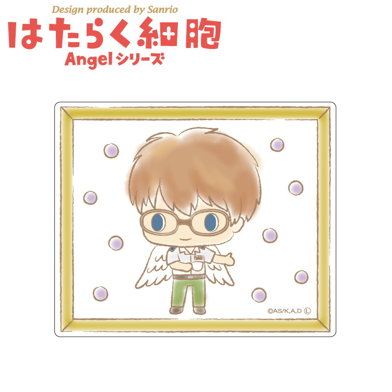 はたらく細胞 サンリオ コラボ グッズ アクリルバッジ エンジェルシリーズ ヘルパーT細胞 【メーカー直販】画像