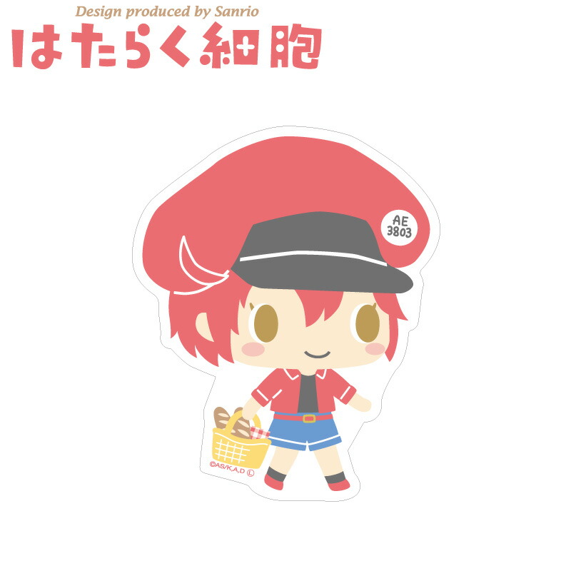 はたらく細胞 サンリオ コラボ グッズ ステッカー2 赤血球 【メーカー直販】画像