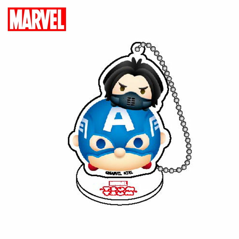 【在庫処分価格】MARVEL マーベルツムツム スタンドUP アクリルキーホルダー キャプテンアメリカ＆ウィンターソルジャー 【メーカー直販】画像