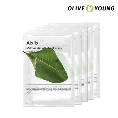 楽天市場 Abib 弱酸性phシートマスク ドクダミフィット 5枚 アビブ シートマスク 韓国コスメ オリーブヤング公式 楽天海外直送 Oliveyoung 公式楽天市場店