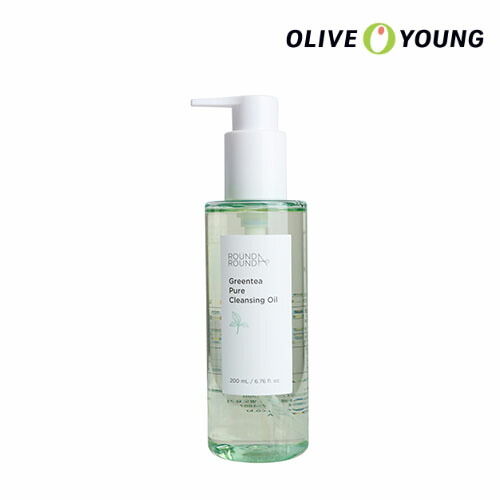 楽天市場 タイムセール ポイント10倍 Round A Round ラウンドアラウンドグリーンティープュアクレンジングオイル 1本 クレンジング フェイスオイル 韓国コスメ オリーブヤング公式 楽天海外直送 Oliveyoung 公式楽天市場店