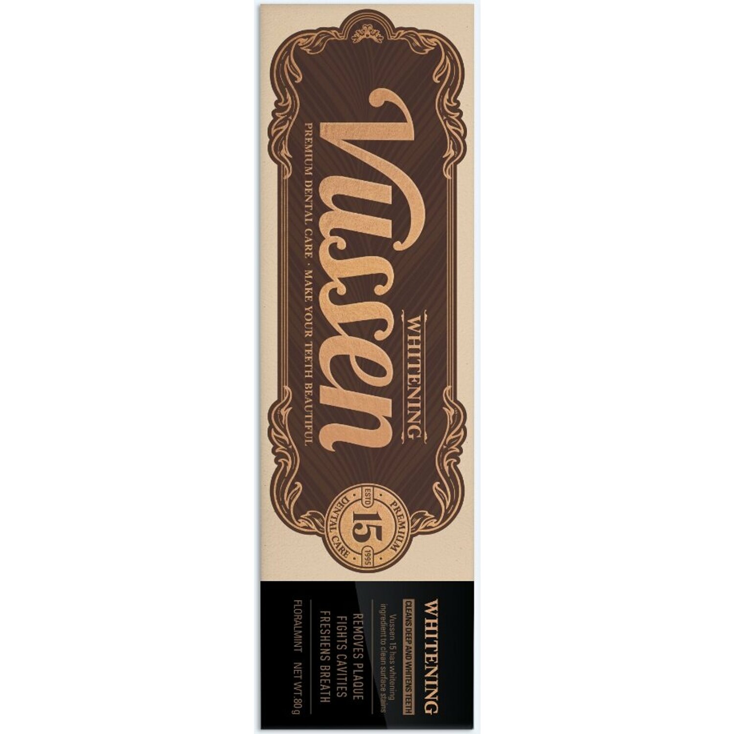 【VUSSEN】ビューセン ニュー15 歯磨き粉/80g*2本/VUSSEN NEW 15 Brightening Toothpaste  ホワイトニング 歯磨き粉 韓国 気になる口の匂い 口臭 タバコ 黄色い歯 安心成分 辛くない オリーブヤング公式 【楽天海外通販】  OLIVEYOUNG 公式