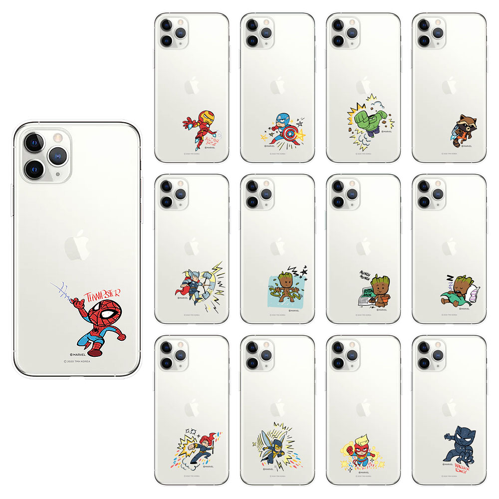 楽天市場】MARVEL Mini Clear Soft マーベル 透明 ソフトケース iPhone