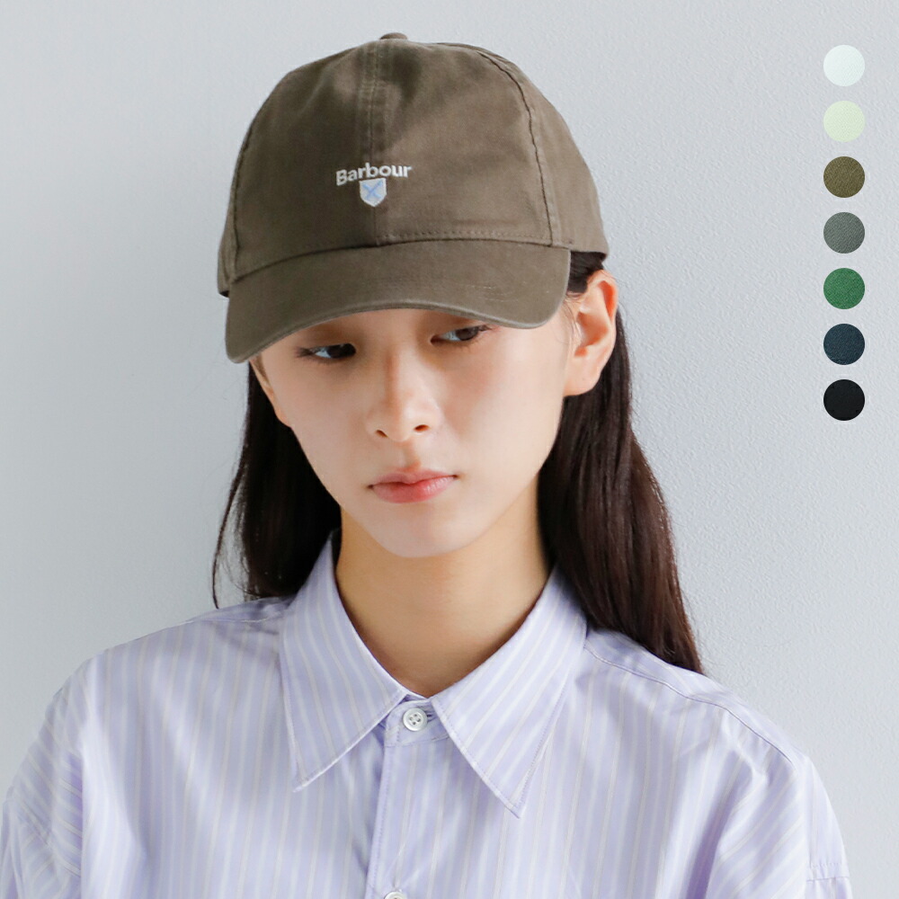 Barbour バブアー コットン 6パネル カスケード スポーツ キャップ Cascade Sports Cap 261mha0274 ユニセックス 2026ss新作 春夏帽子 CAP バヴアー バブァー バブワー 無地 ロゴ
