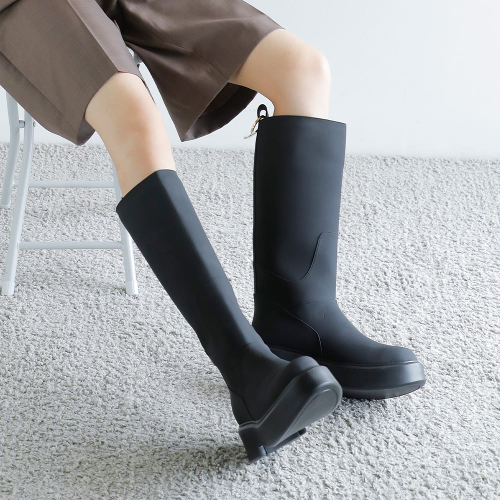Purpred パープレッド 撥水 ポール ロング ブーツ co7-ps009-kk レディース【サイズ・カラー交換初回無料】|OLUGA(オルガ)