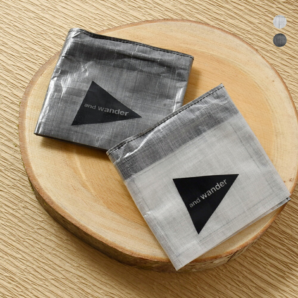 and wander アンドワンダー ダイニーマ ウォレット “UL wallet with Dyneema(R)” 574-5975210 ユニセックス