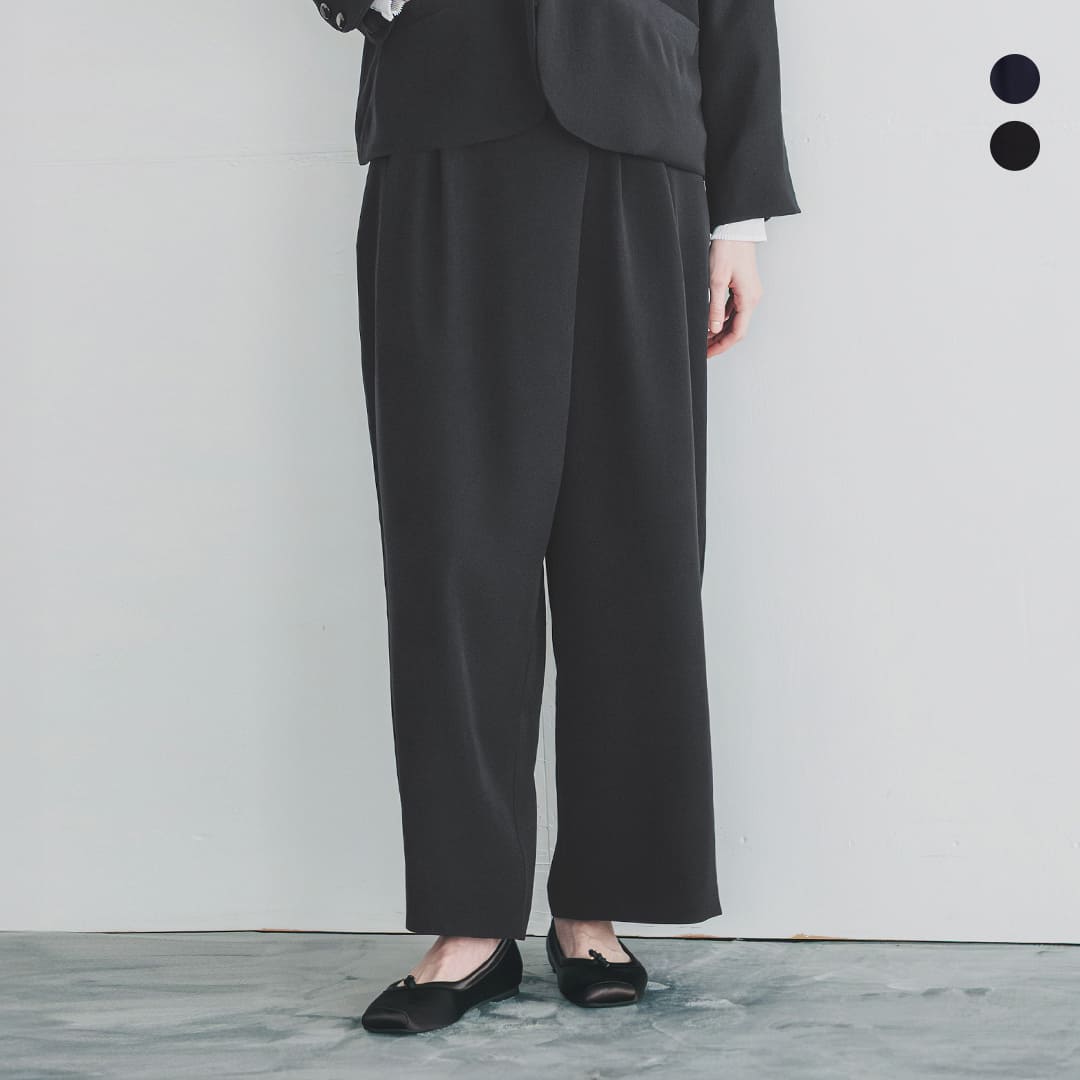 whyto ホワイト アシンメトリー ワイド トラウザーパンツ “asymmetry wide trouser” wht25fpt4054 レディース 2026ss新作 春夏【サイズ交換初回無料】【クーポン対象】
