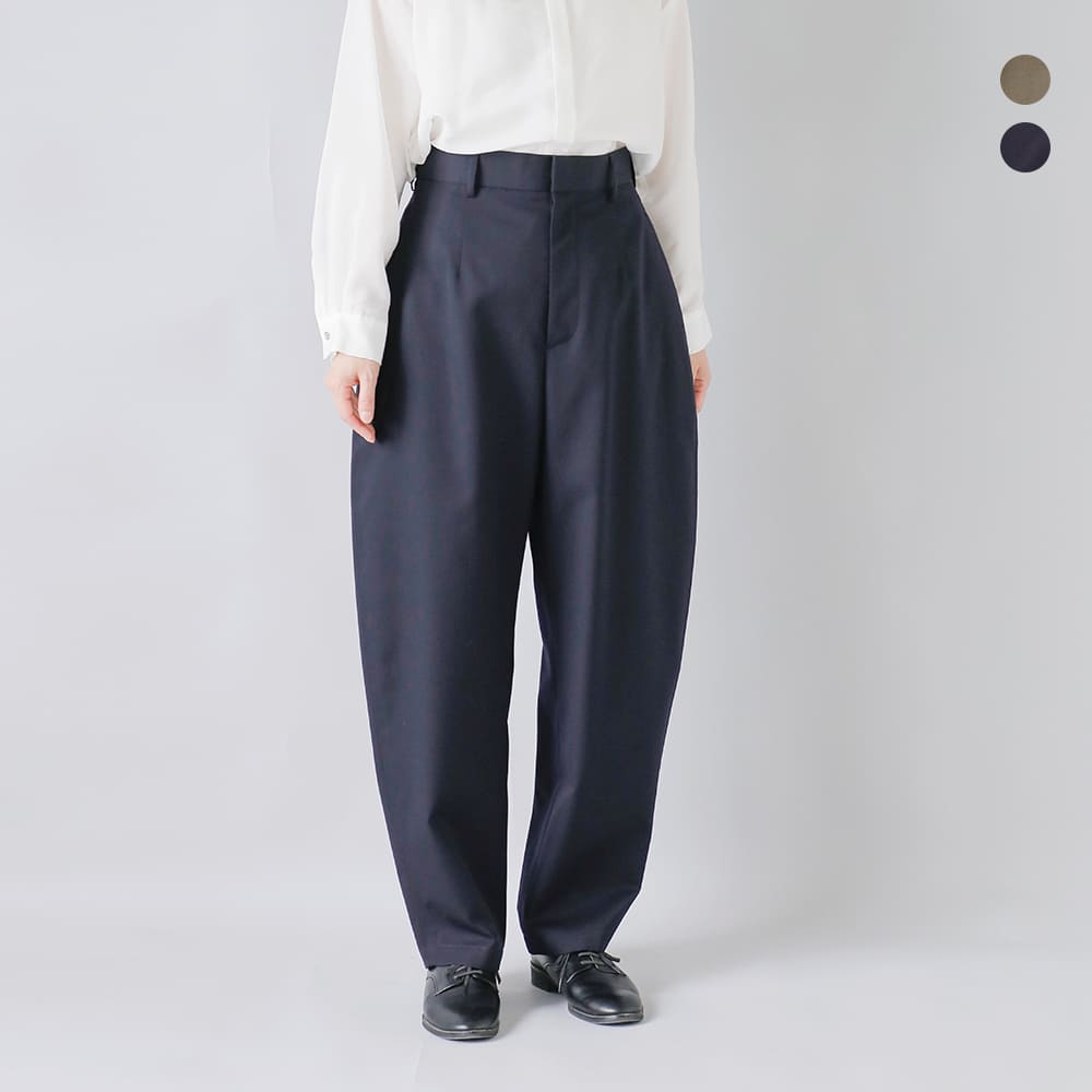 楽天市場】LOEFF ロエフ 高密度 ウール ギャバ ボンタン トラウザー