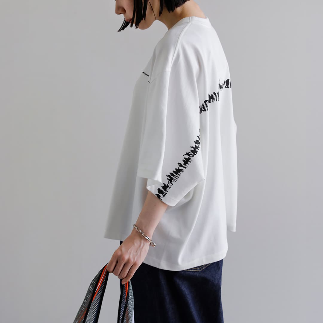 beautiful people ビューティフルピープル スビンコットン 半袖 プリント Ｔシャツ suvin compact jersey many little people T 1616310015 2026ss新作 ユニセックス【クーポン対象】