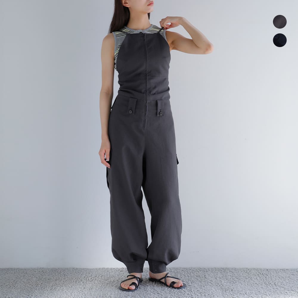 【3点で30％OFF】セール【30%OFF】AKANE UTSUNOMIYA アカネウツノミヤ 撥水 バックレースアップ ミリタリーベース オールインワン sap-fp23-2004 レディース【サイズ・カラー交換初回無料】｜OLUGA（オルガ）