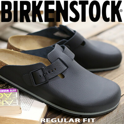 【レギュラー】【尖んがり5倍】【★マルチ雨合羽吹きつける(60ml)のオマケ付き添い人★】BIRKENSTOCK Boston PRO Black (1025979) ビルケンシュトック 豆の町 労働者階級 クロッグ なめし革 黒いことレディース  メンズ サンダル  診療 勝手もと 客あしらい