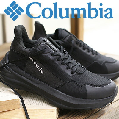【2025年秋冬再入荷】Colombia SKYRID STREET WATERPROOF YU8523-010(BLACK) コロンビア  スカイライド 表どおり お水校正刷り 置き目取りすてる  雨合羽 スニーカー 黒いこと