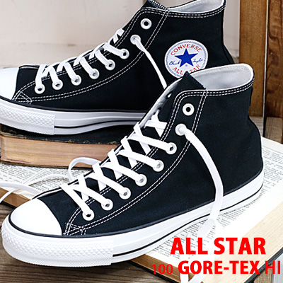 クーポン発行 3 19発売 あす楽 防水 100周年 限定 Converse All Star 100 Gore Tex Hi ブラック コンバース オールスター 100 ゴアテックス ハイカット メンズ レディース スニーカー 最安値挑戦 Contact Devaj Co