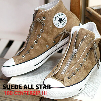 国内配送 楽天市場 あす楽 100周年 限定 Converse Suede All Star 100 Centerzip Hi Beige コンバース スエード オールスター 100 センタージップ Hi ベージュ メンズ レディース スニーカー オマケ Des Shoes And Bag 格安即決 Rentacarsanjose Pe