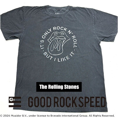 【2026年春夏新作】【国内正規品】【ネコポス発送】 GOOD ROCK SPEED The Rolling Stones「IT'S ONLY ROCK’N’ ROLL T-SHIRT」 グッドロックスピード ザ・ローリング・ストーンズ アートTシャツ 26ROL001W